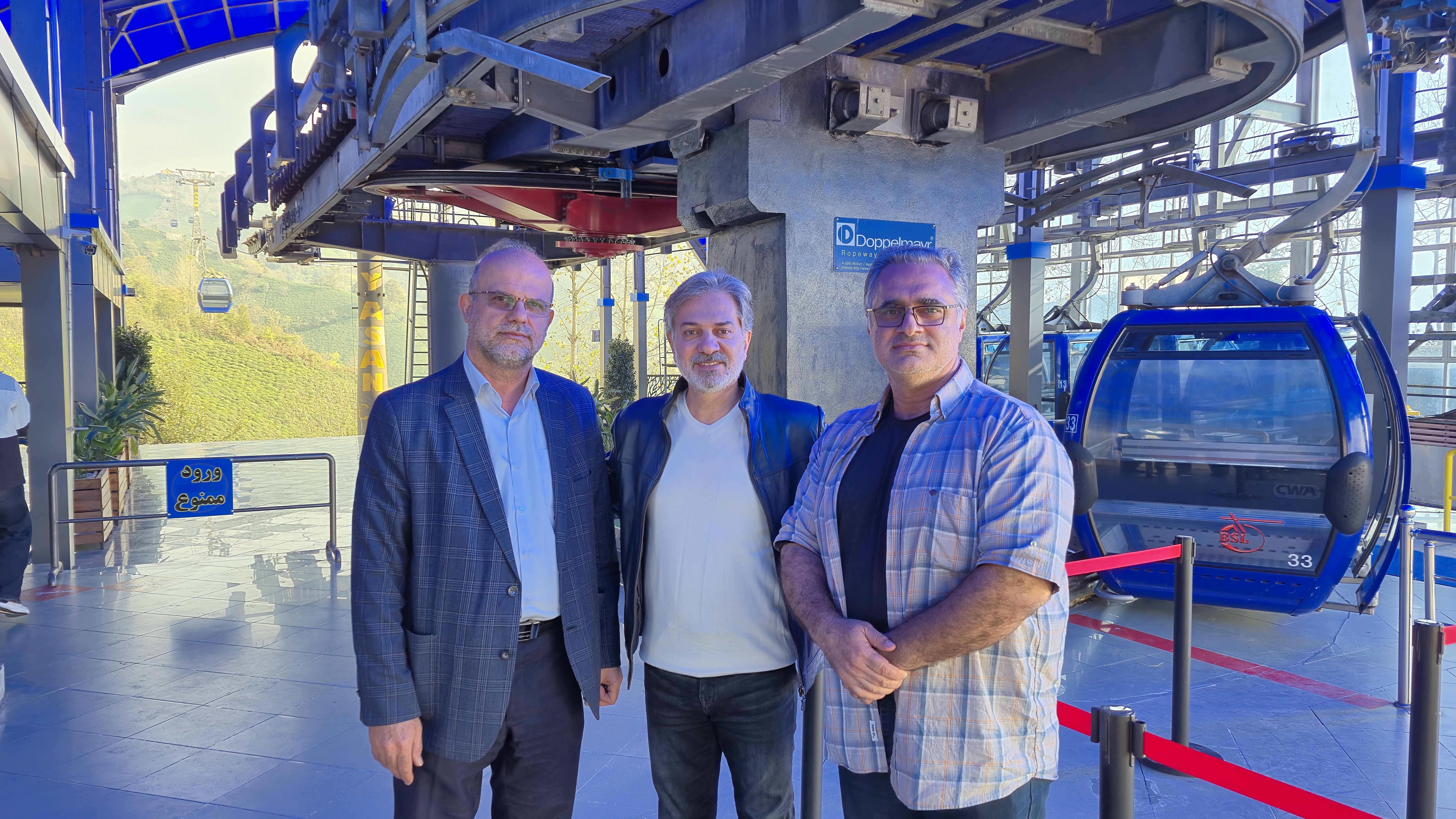 حضور فرشید فهیم در مجموعه تله‌کابین بام سبز لاهیجان